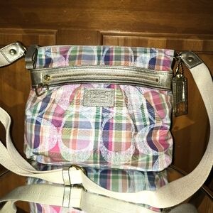 Coach Poppy Madras Bag F22146 RARE
